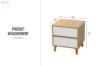 Picture of RENO 2-Drawer Bedside Table