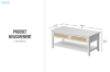 Picture of STORIX 109 Soft Close Lift-Top Coffee Table (White)