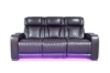Picture of VOLT Air Leather Dual Motor Power Reclining Sofa Range with Cup Holders & Storage & USB Port & Wireless Charging & LED Lighting (Brown)