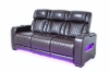 Picture of VOLT Air Leather Dual Motor Power Reclining Sofa Range with Cup Holders & Storage & USB Port & Wireless Charging & LED Lighting (Brown)