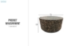 Picture of HAMTON D93 Coconut Chip Round Coffee Table with Gamelina Wood Base