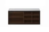 Picture of PORTIO Sliding Glass Door Shoe Bench with Ozone & Negative Ion Deodorising Function (Black)