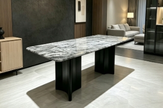 Picture of VAREN Microcrystalline Stone Top Dining Table - 180