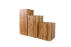 Picture of ATLANTIC H45/H65/H85 Teak Wood B - Pedestal Stand Set of 3
