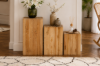 Picture of ATLANTIC H45/H65/H85 Teak Wood B - Pedestal Stand Set of 3