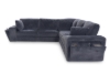 Picture of [FLOOR MODEL CLEARANCE] ALBERTA Corduroy Fabric Sectional Sofa with Built-in Bluetooth Speakers & Wireless Charging