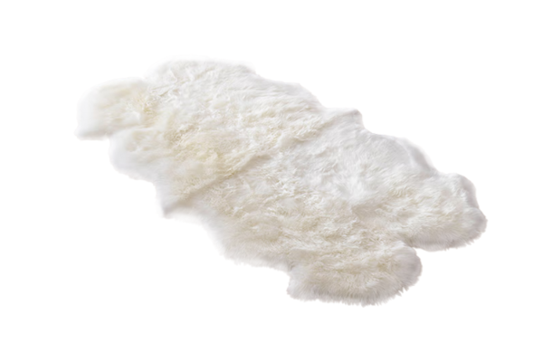 Picture of [FLOOR MODEL CLEARANCE] 388-005 Natural Long Wool Sheepskin Rug - (160x60cm)