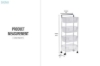 Picture of [FLOOR MODEL CLEARANCE]GEWIN 4-Tier Wheel Trolley