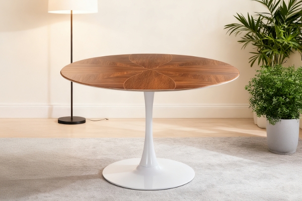 Picture of [FLOOR MODEL CLEARANCE]JACOB D120 Round Dining Table (Walnut Colour)
