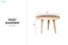 Picture of [FLOOR MODEL CLEARANCE] MEGAN D65 Solid Mungur & Teak Wood Coffee Table