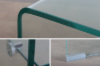 Picture of [FLOOR MODEL CLEARANCE]MURANO 110 Bent Glass Coffee Table with Shelf