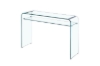 Picture of [FLOOR MODEL CLEARANCE] MURANO 110 Bent Glass Console Table with Shelf