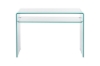 Picture of [FLOOR MODEL CLEARANCE] MURANO 110 Bent Glass Console Table with Shelf