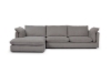 Picture of [FLOOR MODEL CLEARANCE] SERENA Feather-Filled Sectional Fabric Sofa - Chaise Facing Left
