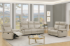 Picture of [FLOOR MODEL CLEARANCE]SORIANO Air Leather Manual  2 Seat Recliner Sofa  (Greige)