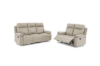 Picture of [FLOOR MODEL CLEARANCE]SORIANO Air Leather Manual  2 Seat Recliner Sofa  (Greige)