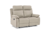 Picture of [FLOOR MODEL CLEARANCE]SORIANO Air Leather Manual  2 Seat Recliner Sofa  (Greige)