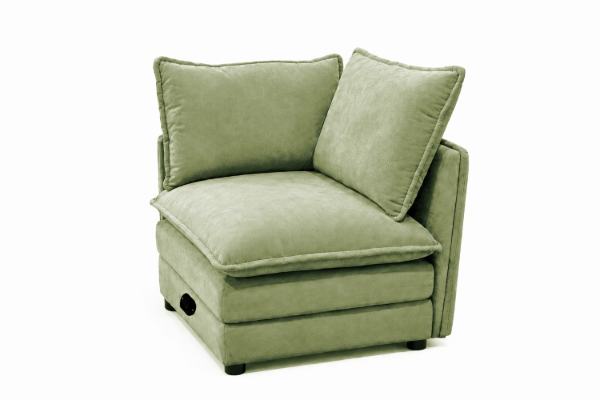 Picture of MELLOW Modular Sectional Sofa Range (Sage Green) - Right Facing Armchair