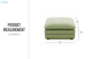Picture of MELLOW Modular Sectional Sofa Range (Sage Green) - Ottoman