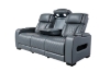 Picture of VOLT Air Leather Dual Motor Power Reclining Sofa Range with Cup Holders & Storage & USB Port & Wireless Charging & LED Lighting (Grey)