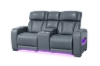 Picture of VOLT Air Leather Dual Motor Power Reclining Sofa Range with Cup Holders & Storage & USB Port & Wireless Charging & LED Lighting (Grey)