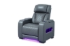 Picture of VOLT Air Leather Dual Motor Power Reclining Sofa Range with Cup Holders & Storage & USB Port & Wireless Charging & LED Lighting (Grey)