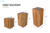 Picture of ATLANTIC H45/H65/H85 Teak Wood Pedestal Stand