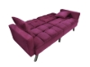 Picture of LUMI Convertible Sofa Bed with Adjustable Split-Back (Deep Berry)
