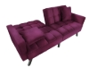 Picture of LUMI Convertible Sofa Bed with Adjustable Split-Back (Deep Berry)