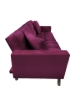 Picture of LUMI Convertible Sofa Bed with Adjustable Split-Back (Deep Berry)