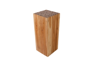 Picture of ATLANTIC Teak Wood B - Pedestal Stand Set of 3 - L (H85)