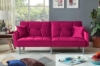 Picture of MILA Convertible Sofa Bed with Adjustable Split-Back (Fuchsia)