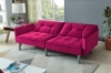 Picture of MILA Convertible Sofa Bed with Adjustable Split-Back (Fuchsia)
