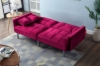 Picture of MILA Convertible Sofa Bed with Adjustable Split-Back (Fuchsia)