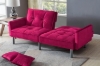 Picture of MILA Convertible Sofa Bed with Adjustable Split-Back (Fuchsia)