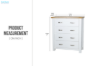 Picture of BRAMPTON 4-Drawer Solid Wood Tallboy
