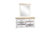 Picture of BRAMPTON 6-Drawer Solid Wood Dresser with Mirror