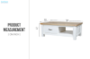 Picture of BRAMPTON 1-Drawer Solid Wood Coffee Table