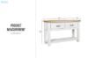 Picture of BRAMPTON 2-Drawer Solid Wood Console Table with Shelf