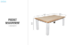 Picture of BRAMPTON 180 Solid Wood Dining Table