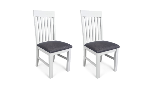 Picture of BRAMPTON Solid Wood Dining Chair with Fabric Seat - 2 Chairs in 1 Carton
