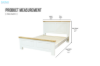 Picture of BRAMPTON Solid Wood Bedframe in Queen/King Size