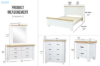 Picture of BRAMPTON 4PC/5PC/6PC Solid Wood Bedroom Combo in Queen/ King Size