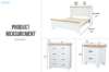 Picture of BRAMPTON Solid Wood Bedroom Combo Set in Queen Size - 4PC Combo