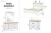 Picture of BRAMPTON Solid Wood Bedroom Combo Set in Queen Size - 5PC Combo