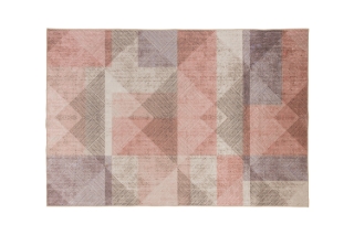 Picture of 398-014 ELEMENT Brilliant Rug (Pink Geometric Print) - 300x240cm