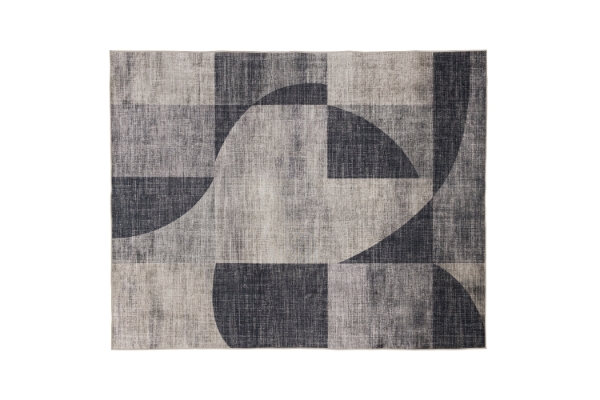 Picture of 398-015 ELEMENT Brilliant Rug (Charcoal Abstract Print) - 230x160cm