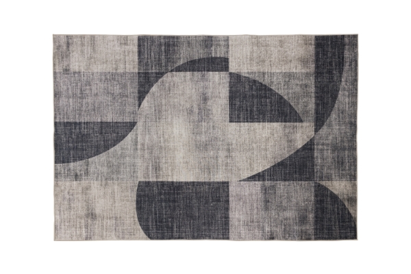 Picture of 398-016 ELEMENT Brilliant Rug (Charcoal Abstract Print) - 300x240cm