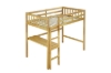 Picture of LYDIA Solid Wood Single Loft Bed Frame with Desk