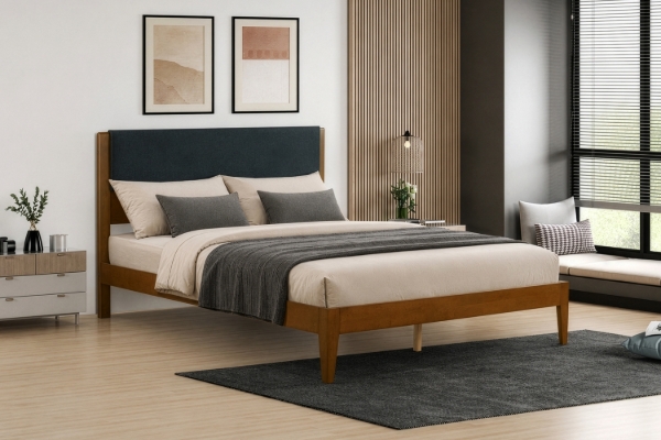 Picture of OSLO Solid Wood Bed Frame in Double/Queen/King Size